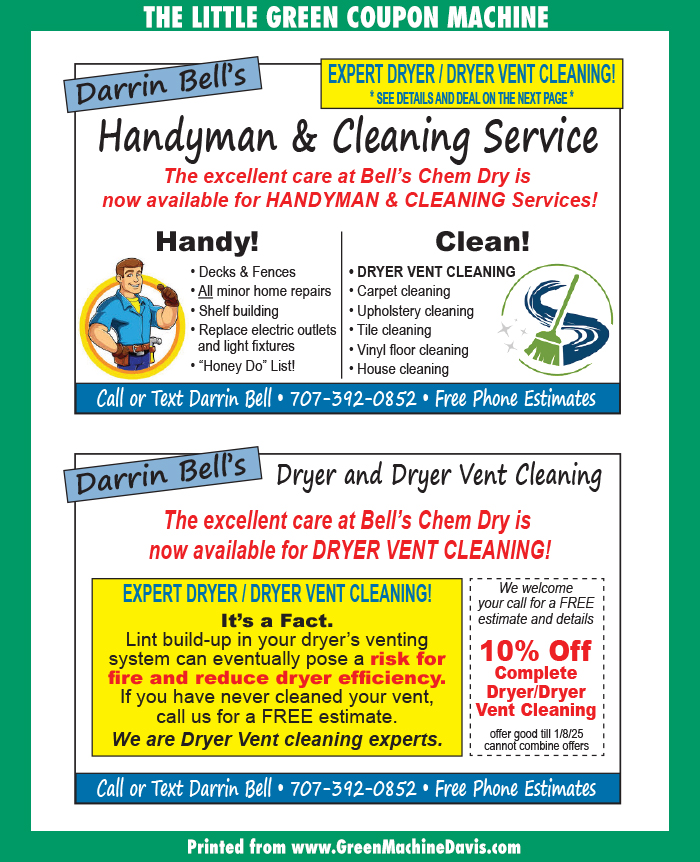 Darrin Bells Handyman Coupon