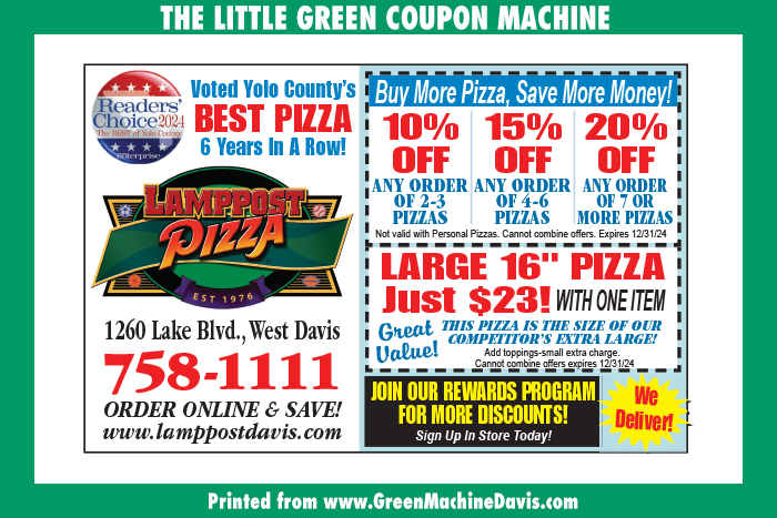 Lamppost Pizza Coupon