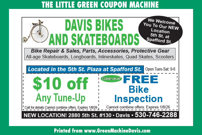 Davis Bikes and Skateboards Coupon