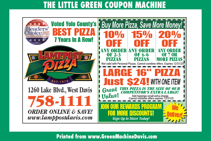 Lamppost Pizza Coupon