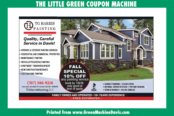 TG Harris Painting Coupon