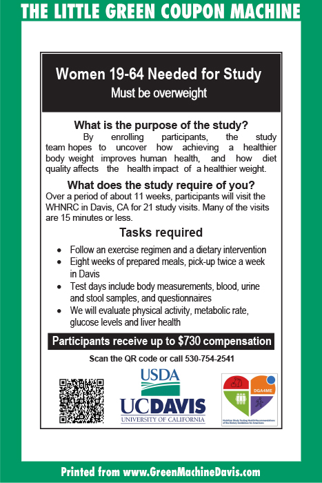 USDA Weight Study Coupon