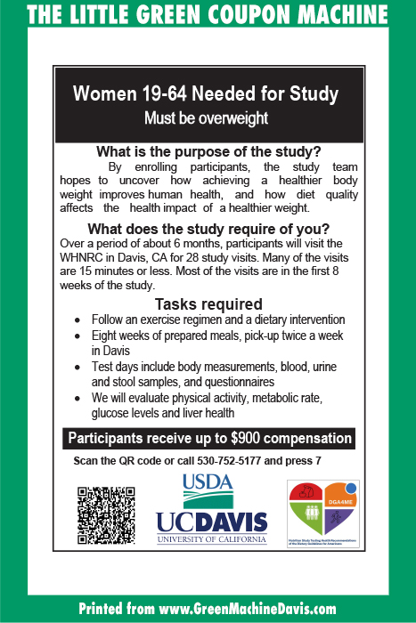 USDA Weight Study Coupon